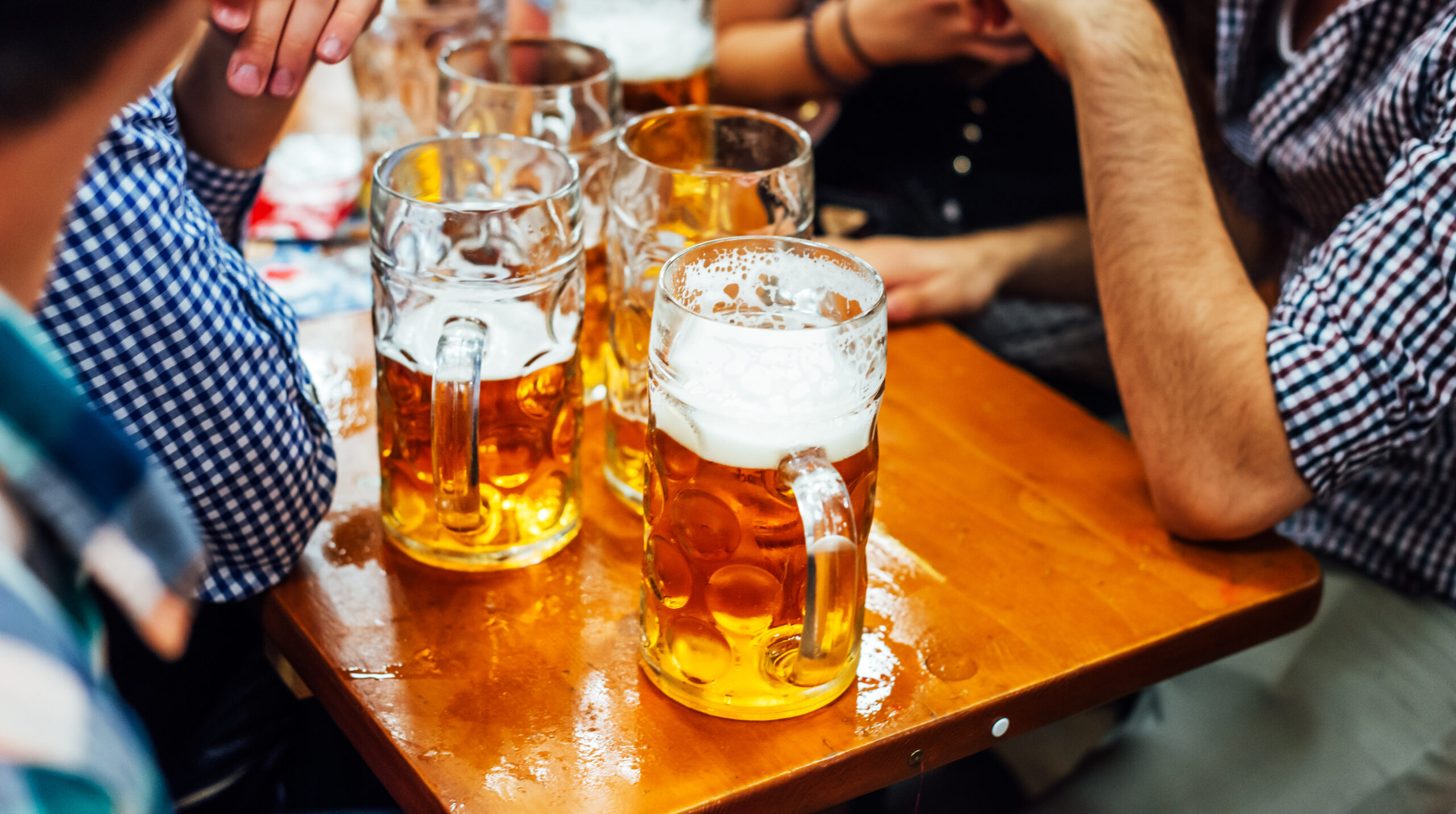 Beer At Oktoberfest Munich Germany