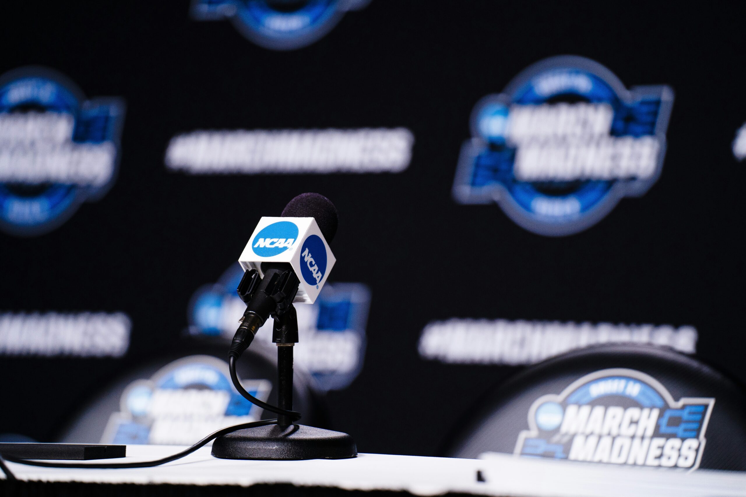 March madness press room