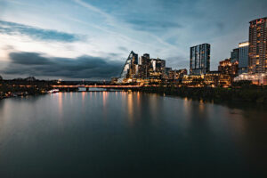 Austin, Texas at sunset