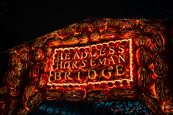 Pumpkin Sign at Jack O Lanterns Blaze Festival