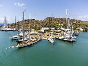 super yachts in Nelson's Dockyard, the english harbor of Antigua