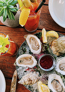 Oysters on the Half Shell at the Seafood Bar