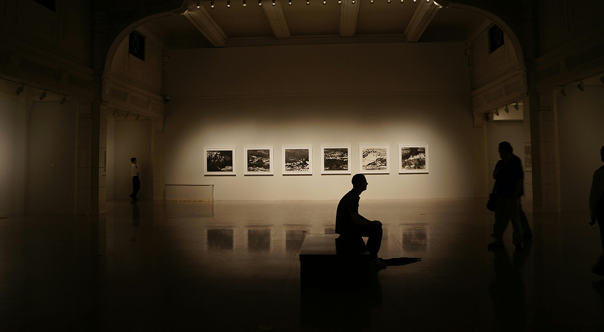 Spectators at Art Basel Hong Kong